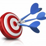 Target with darts